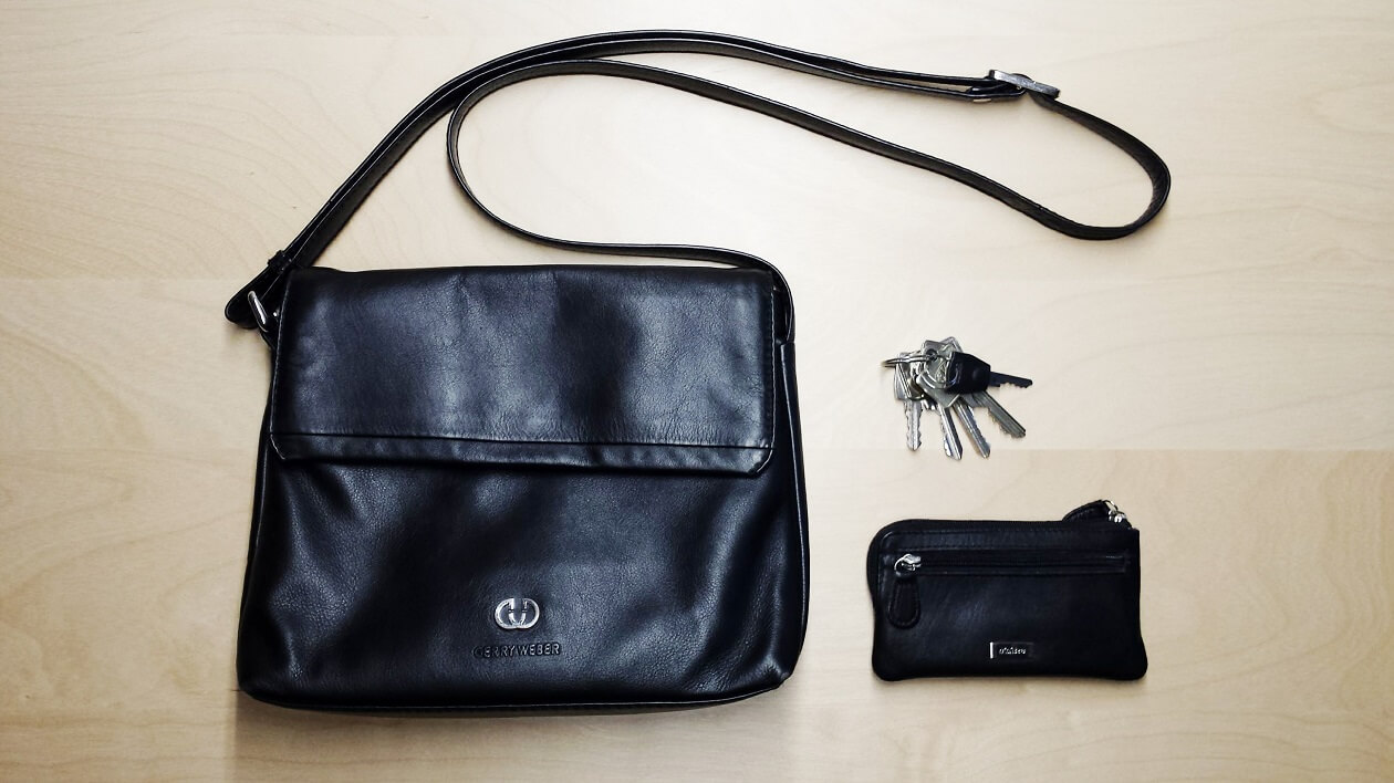 Handtasche und Portmonee