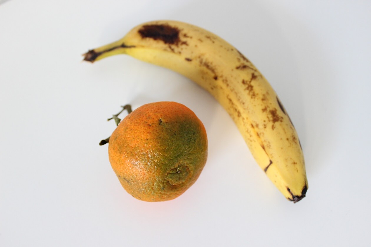 Auch Obst und Gemüse mit Stellen kaufen