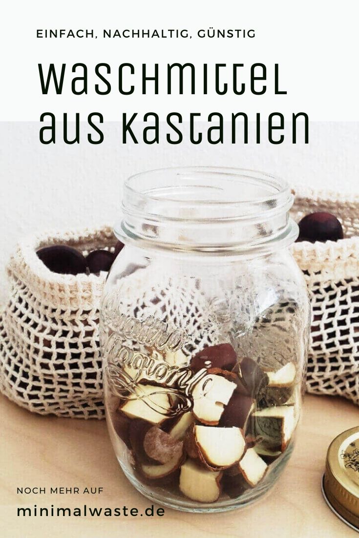 Pinterest Cover zu 'Zero Waste Superlativ: Waschmittel aus Kastanien'