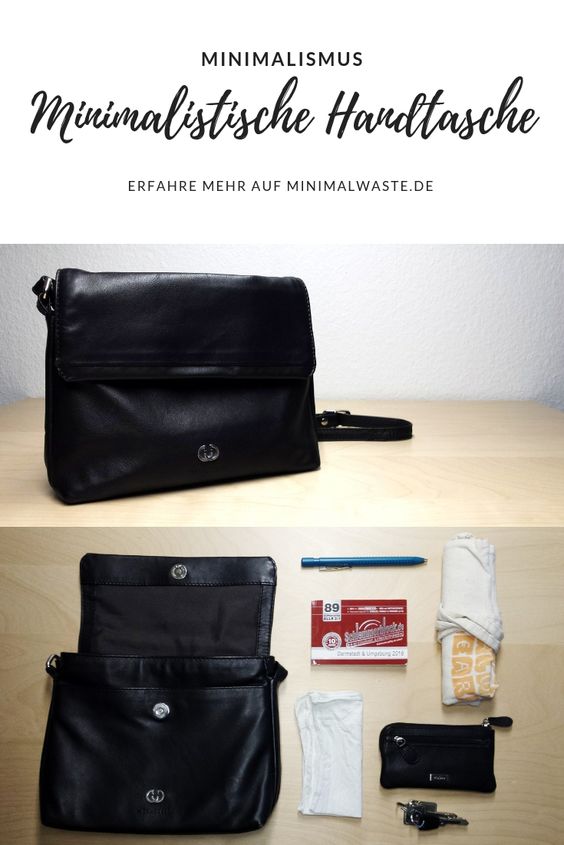 Pinterest Cover zu 'Meine minimalistische Handtasche'