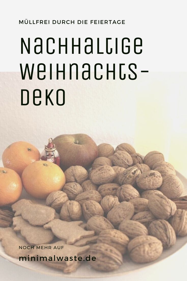 Pinterest Cover zu 'Nachhaltige Weihnachtsdeko'