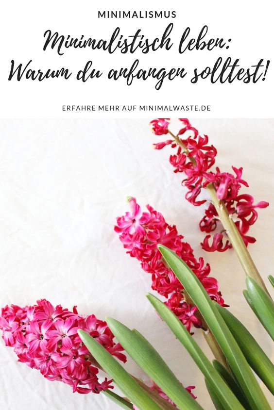 Pinterest Cover zu 'Minimalistisch leben: Warum du anfangen solltest!'