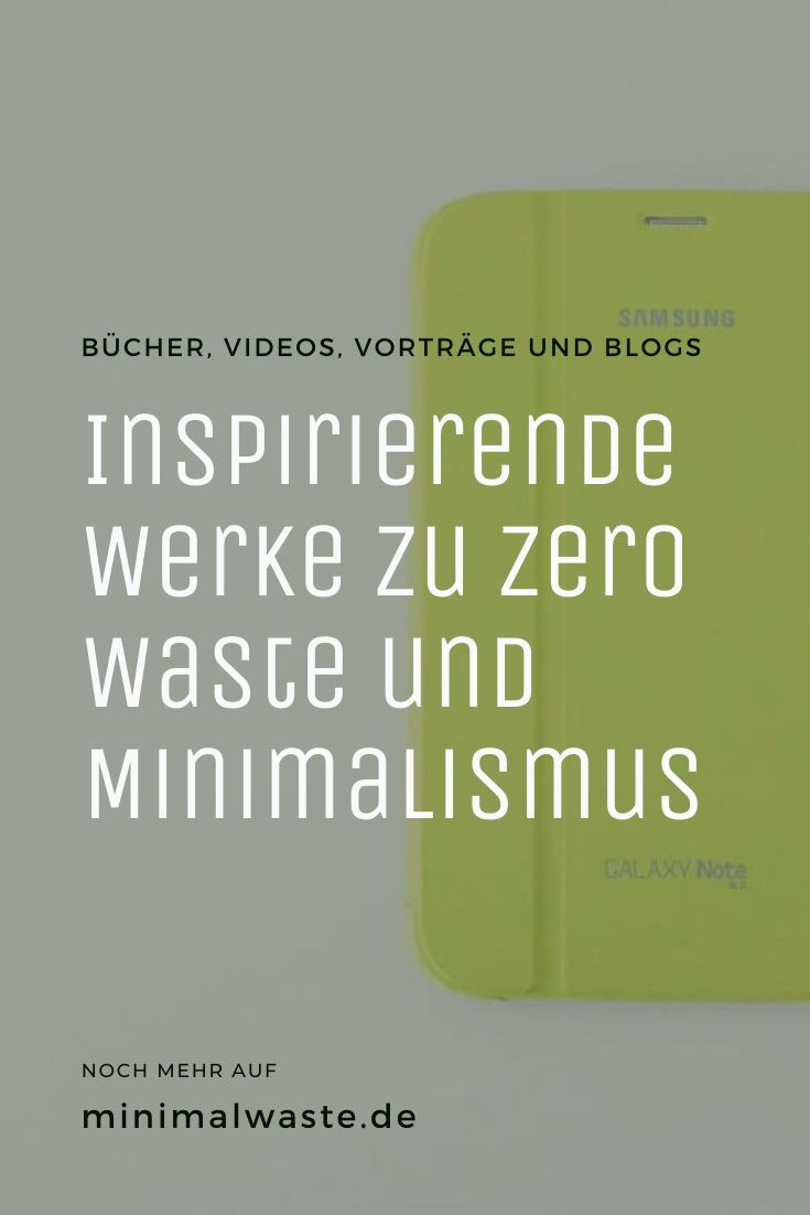 Pinterest Cover zu 'Inspirierende Werke zu Zero Waste und Minimalismus'