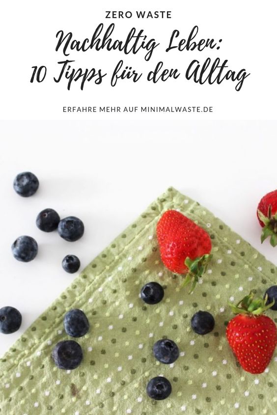 Pinterest Cover zu 'Nachhaltig Leben: 10 Tipps für den Alltag'