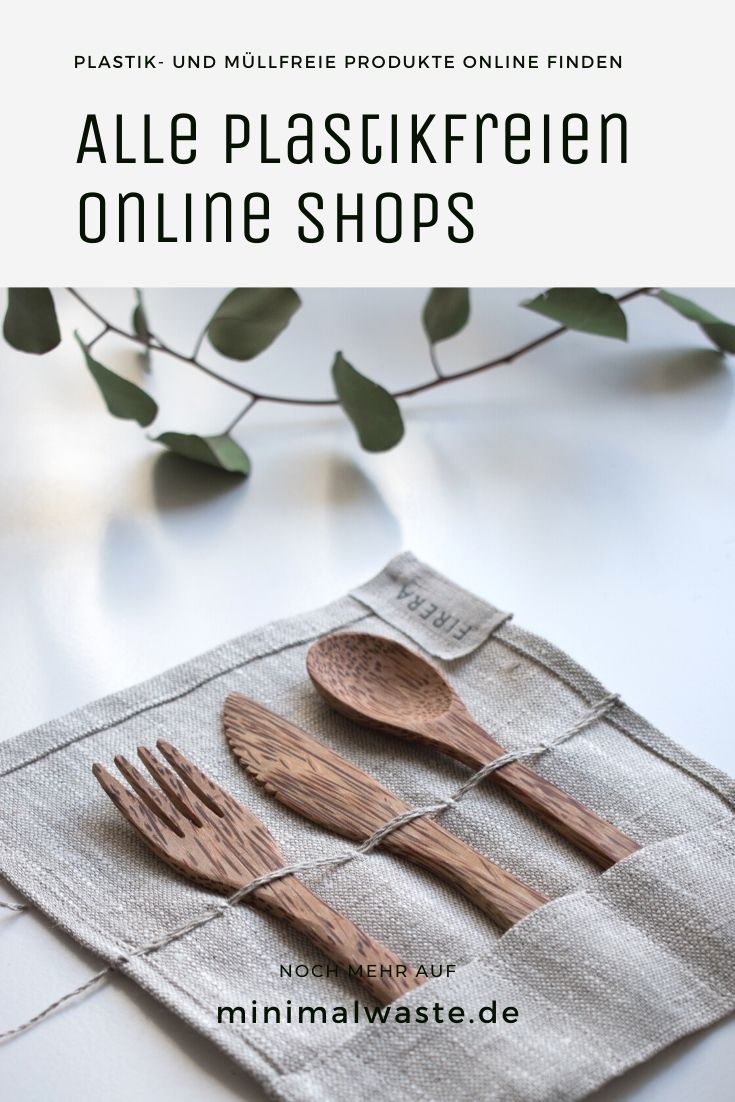 Pinterest Cover zu 'Plastikfrei einkaufen: Alle Onlineshops'