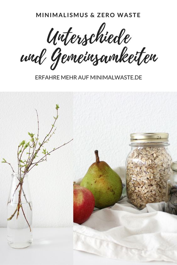 Pinterest Cover zu 'Wie passen Zero Waste und Minimalismus zusammen?'