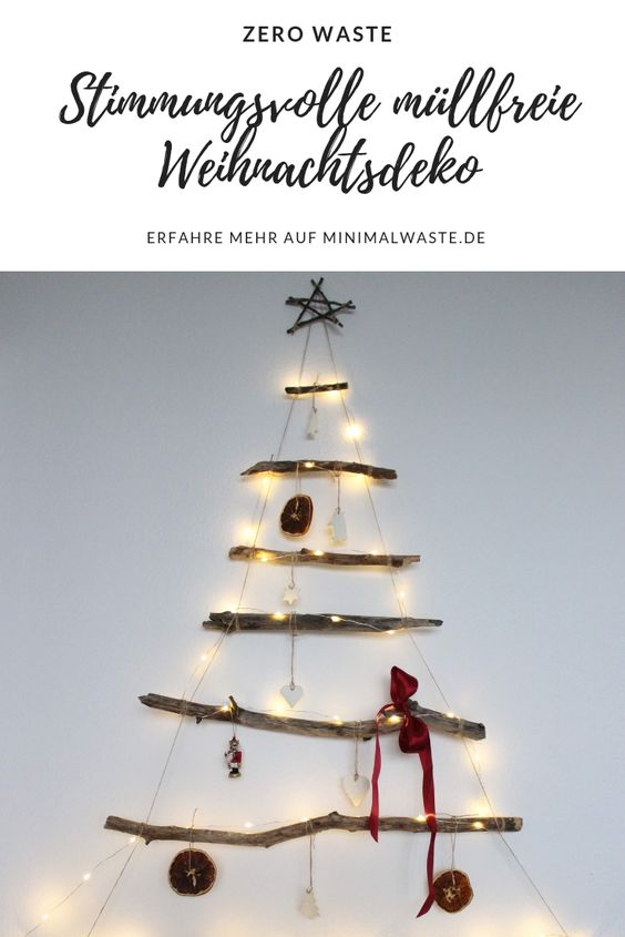 Pinterest Cover zu '6 Tipps für stimmungsvolle Weihnachtsdeko (müllfrei)'