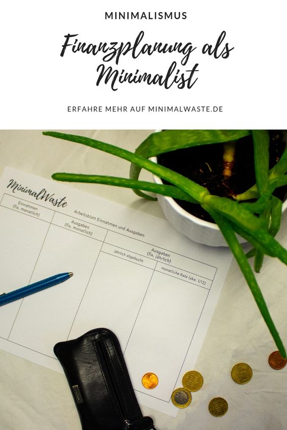 Pinterest Cover zu 'Minimalistische Finanzplanung für mehr Freiheit'