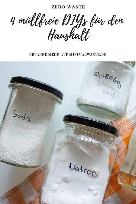 Pinterest Cover zu '4 müllfreie DIYs für einen sauberen Haushalt'