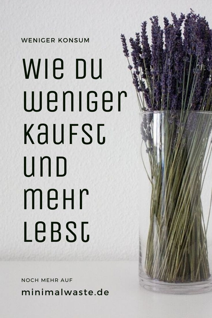 Pinterest Cover zu 'Schritt für Schritt zu weniger Konsum'