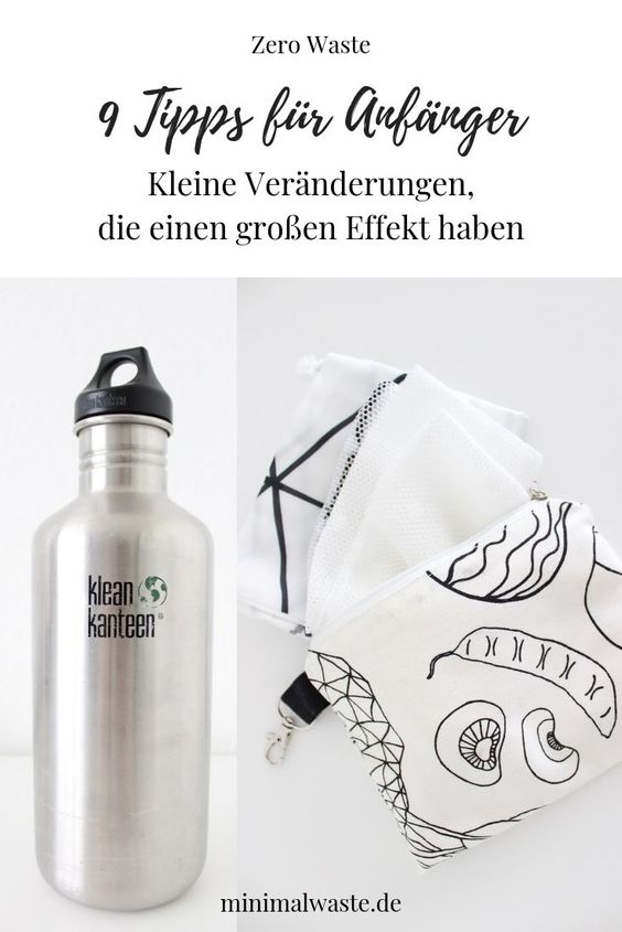 Pinterest Cover zu 'Zero Waste Lifestyle: Die 9 besten Tipps für Anfänger'