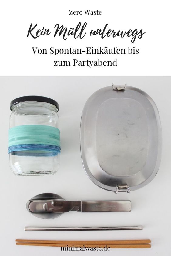 Pinterest Cover zu 'Wie du unterwegs Müll vermeidest'