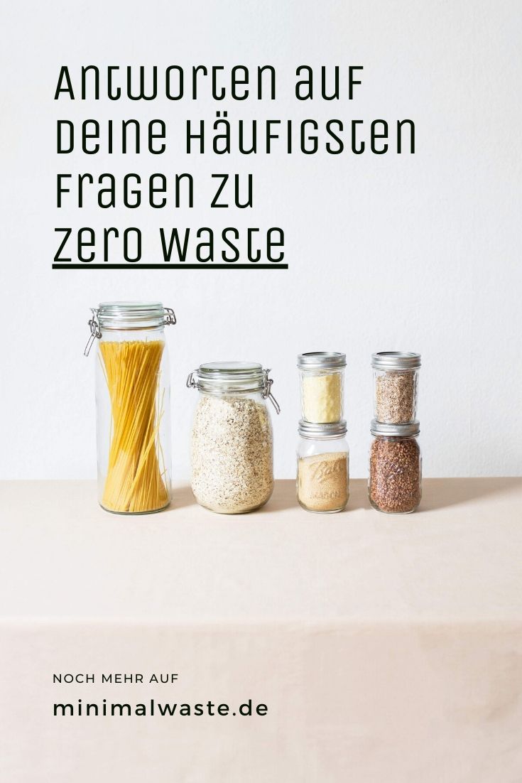 Pinterest Cover zu 'Zero Waste FAQ'