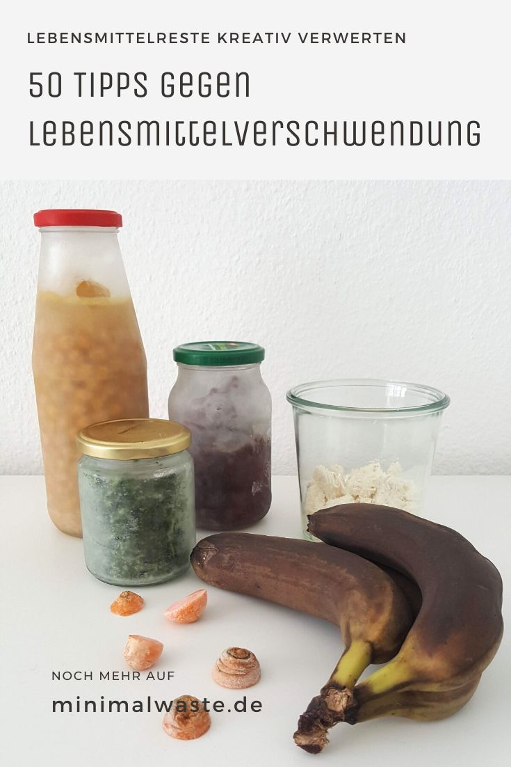 Pinterest Cover zu '50 Tipps gegen Lebensmittel­verschwendung'