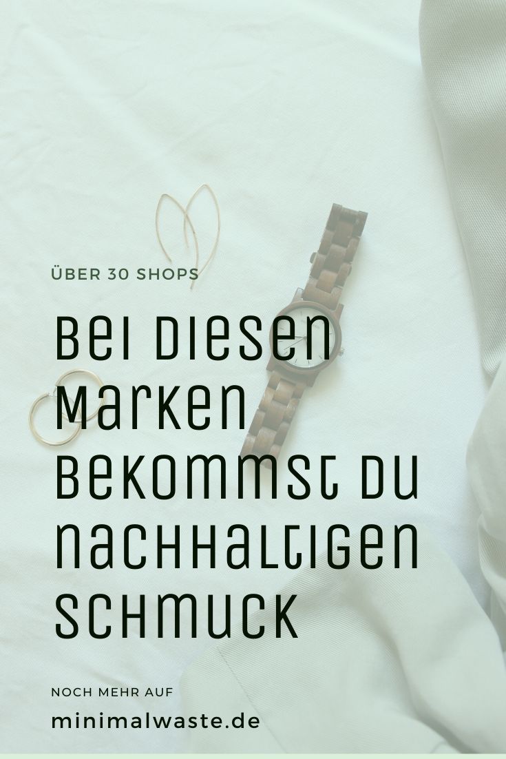 Pinterest Cover zu 'Über 30 Marken für Nachhaltigen Schmuck'