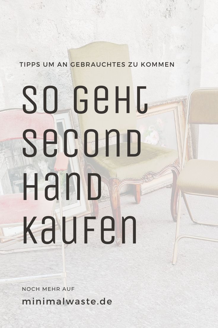 Pinterest Cover zu 'Second Hand: Tipps um an Gebrauchtes zu kommen'