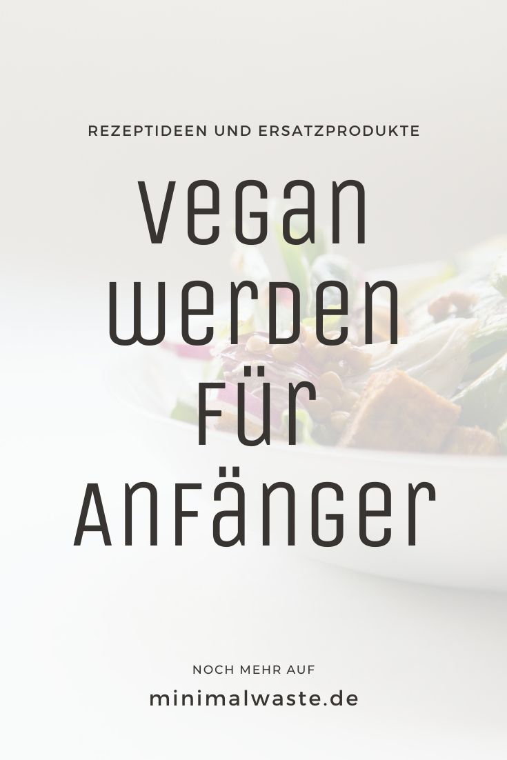 Pinterest Cover zu 'Vegan für Anfänger: 5 Tipps für den Einstieg'
